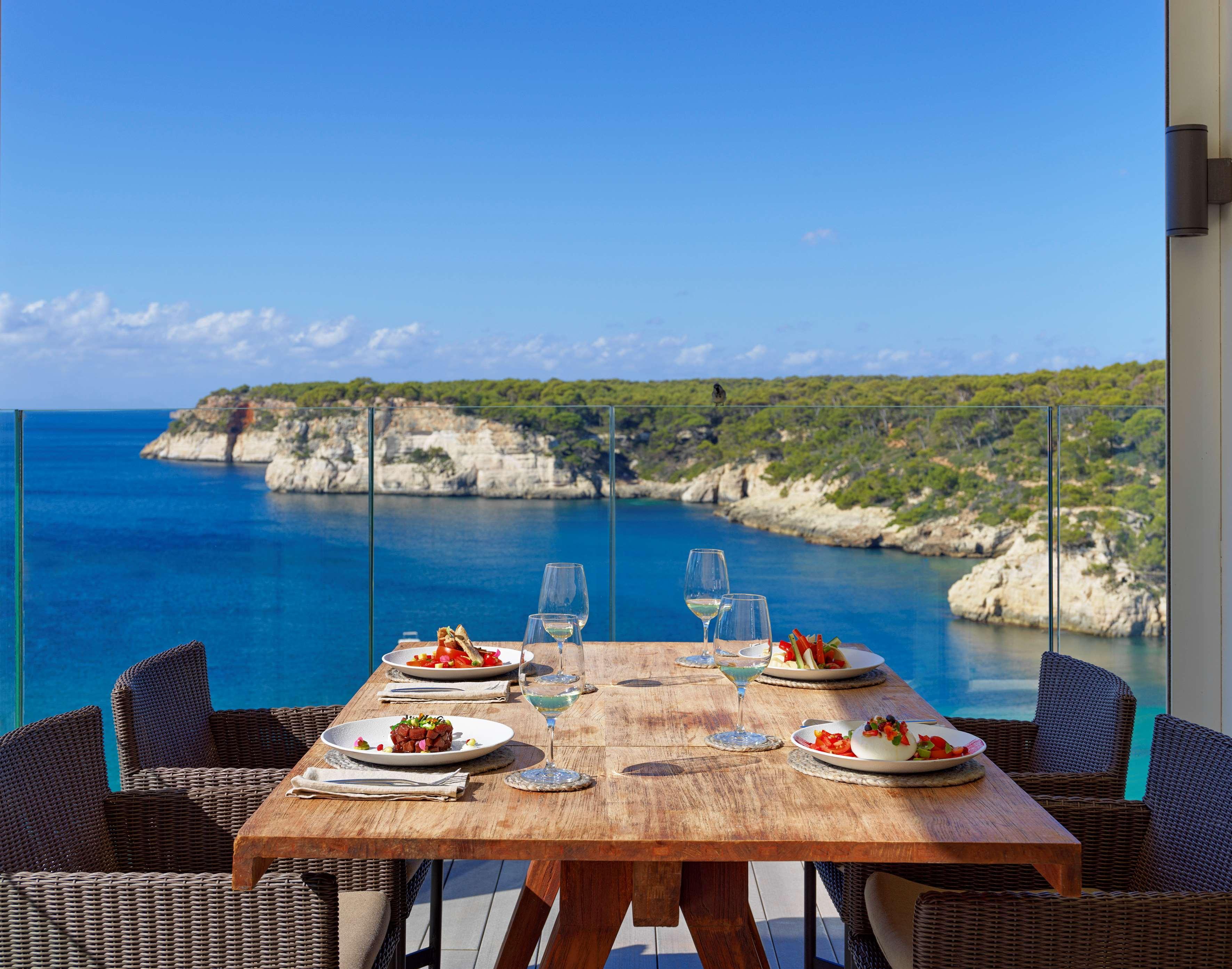 Отель Melia Cala Galdana Кала-Галдана Экстерьер фото View from the restaurant